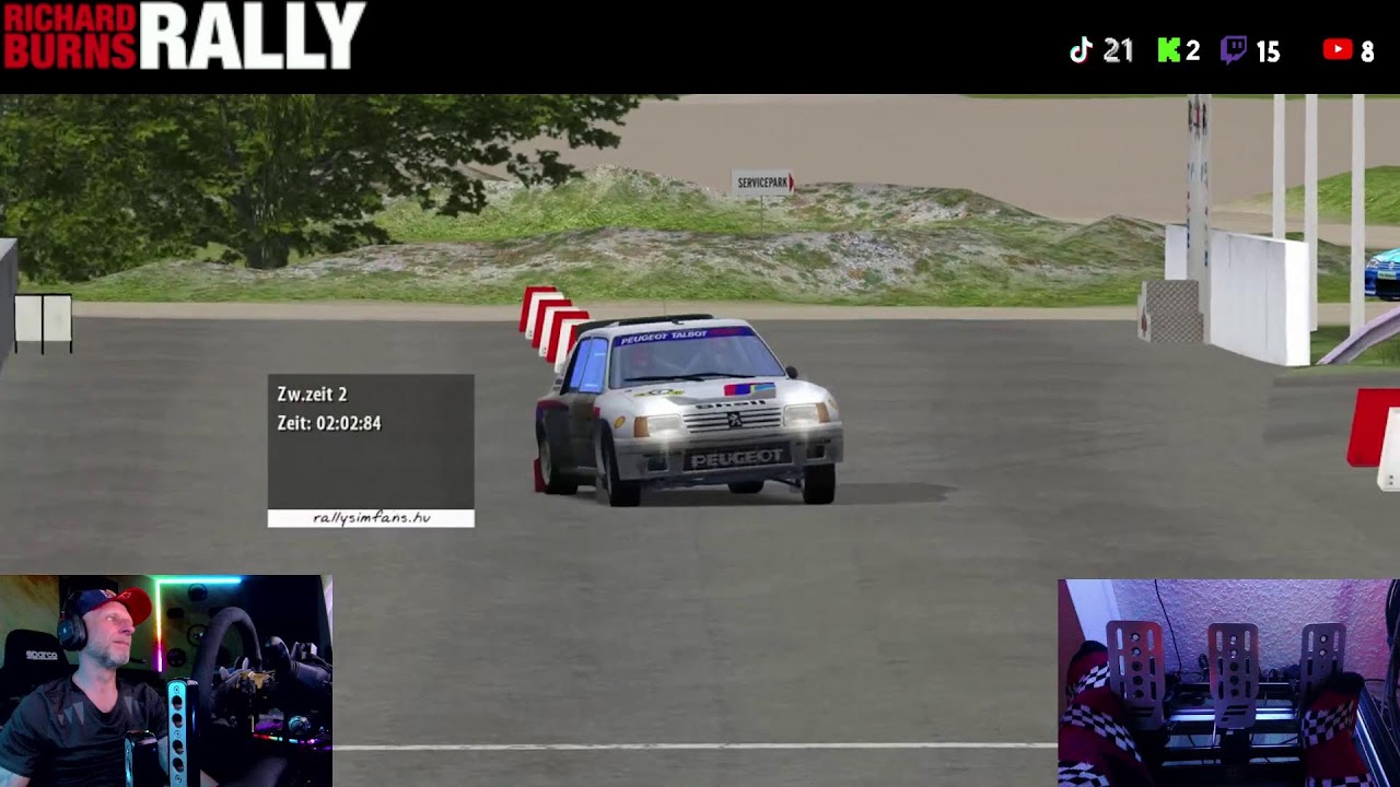 Rally Action mit Stahlwasser