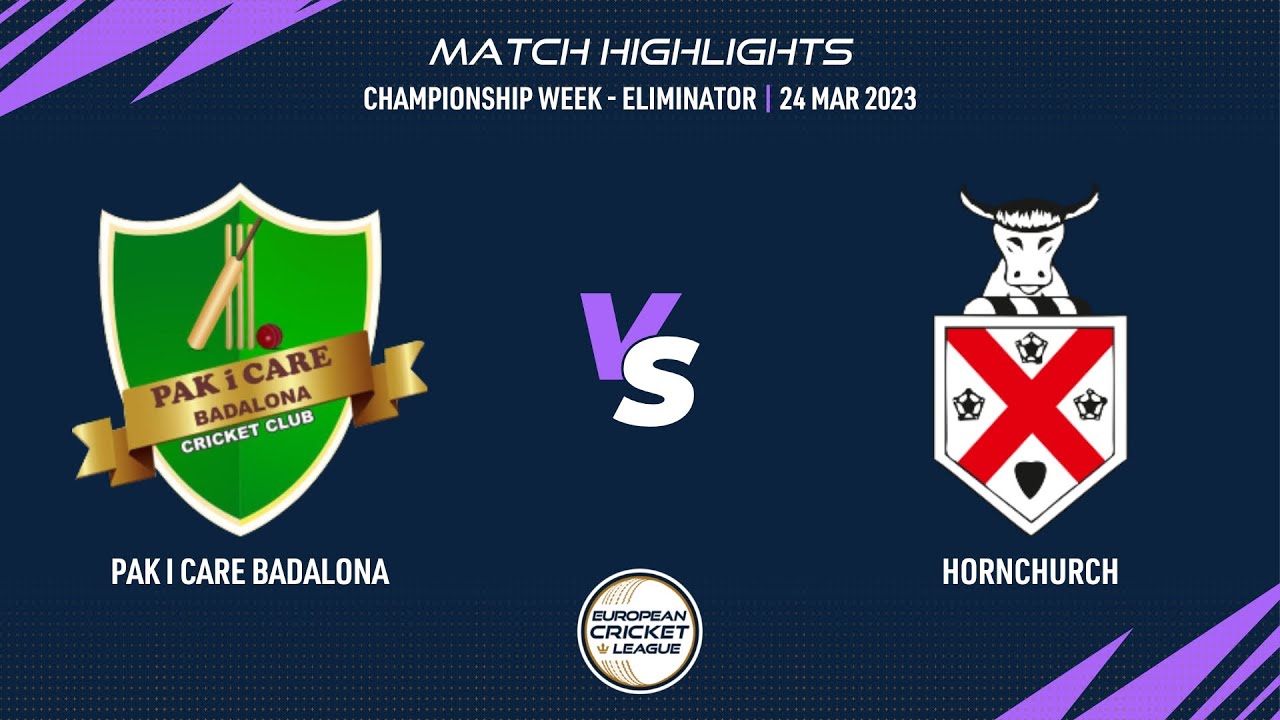 Championship Week, Eliminator - PIC vs HOR | Highlights | European Cricket League 2023 | ECL23.107