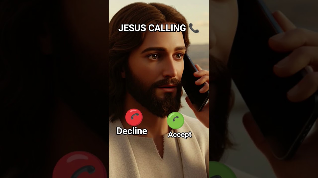 Jesus CALLING 📞#jesus #call #ringing #phone #christianmotivation #christian #christianity #shorts