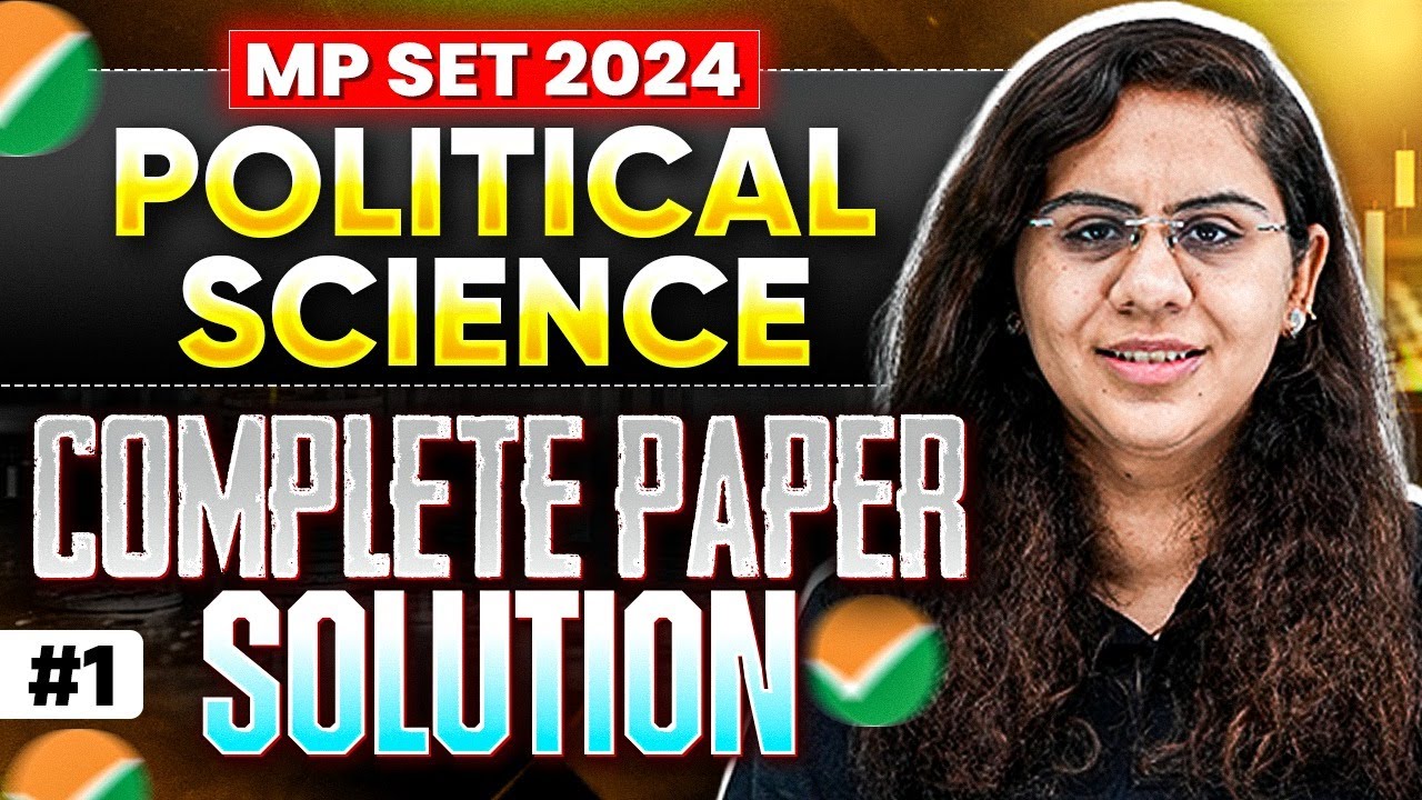MP SET Political Science Solution 2024 | MP SET Paper solution 2024  | MP SET 2024 PS Paper Solution