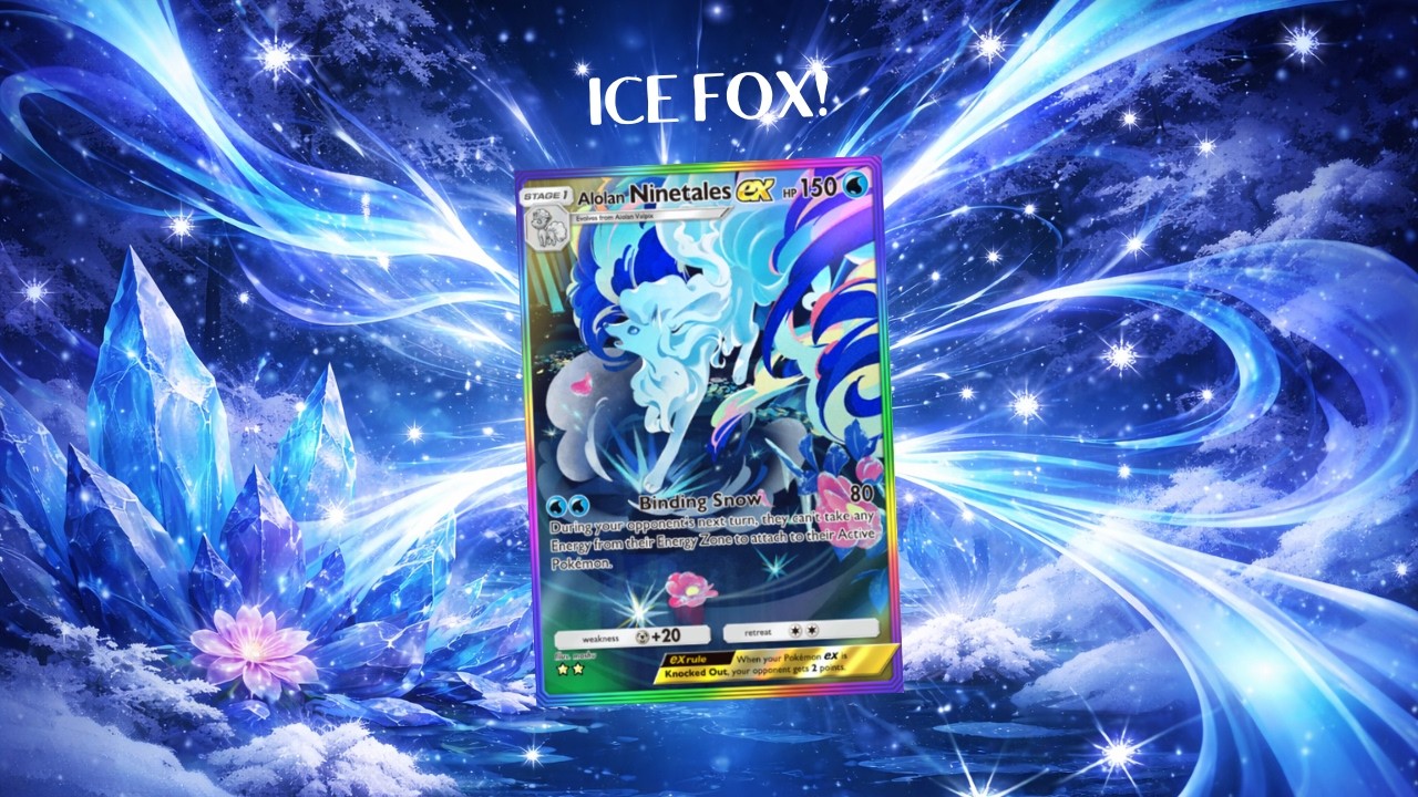 Alolan Ninetails ex denies the energy!  #pokemon #pokemontcgpocket
