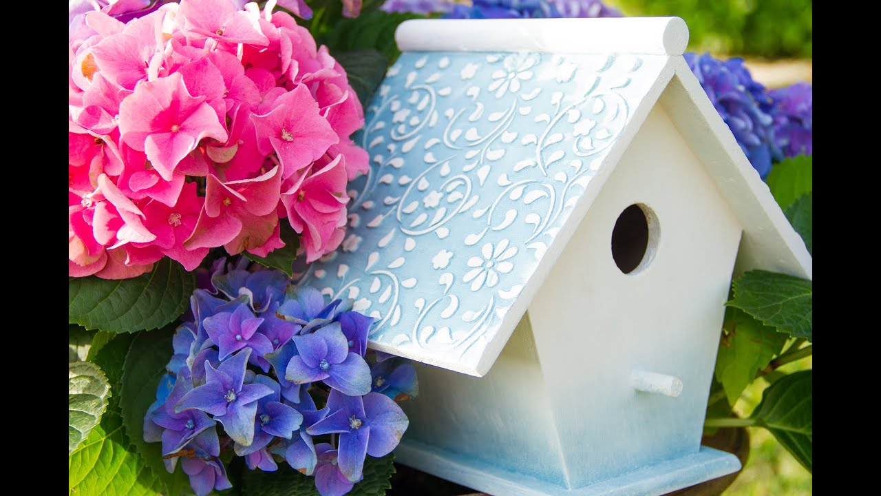 Casita de Pajaros con Stencils y Markal