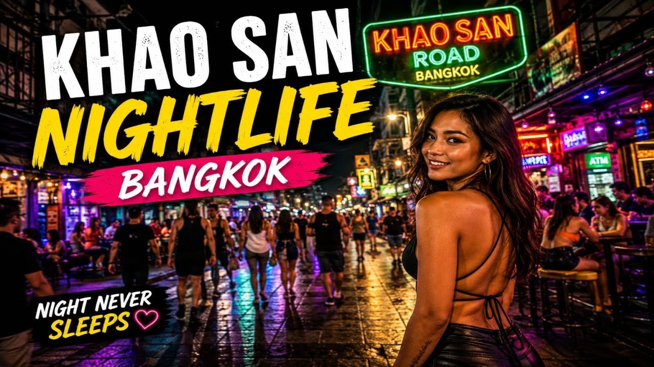 Bangkok Khao San Road Nightlife 4K | Thailand 🇹🇭 EP3 #thailand #khaosanroad