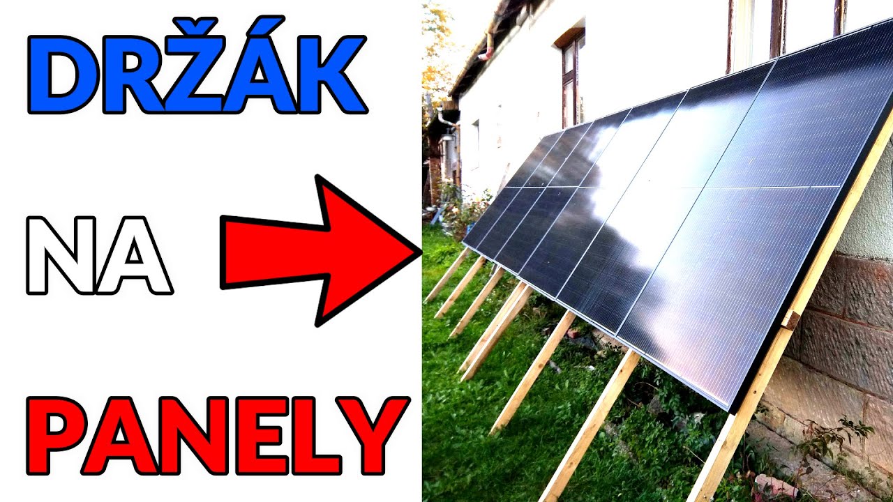 DRŽÁK NA SOLÁRNÍ / FOTOVOLTAICKÉ PANELY! Uchycení, zapojení panelů ke konstrukci | Panely k BOILERU!