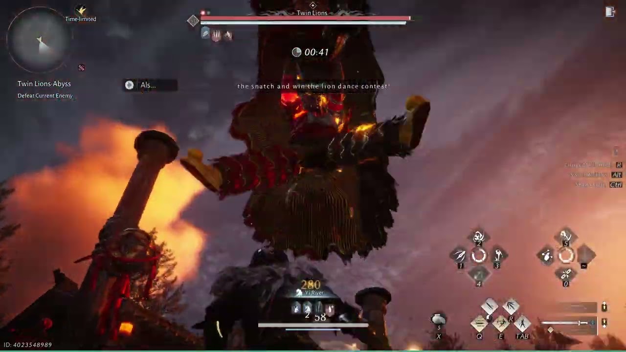 Where Winds Meet | Twin Lions - Abyss Trial - No Hit