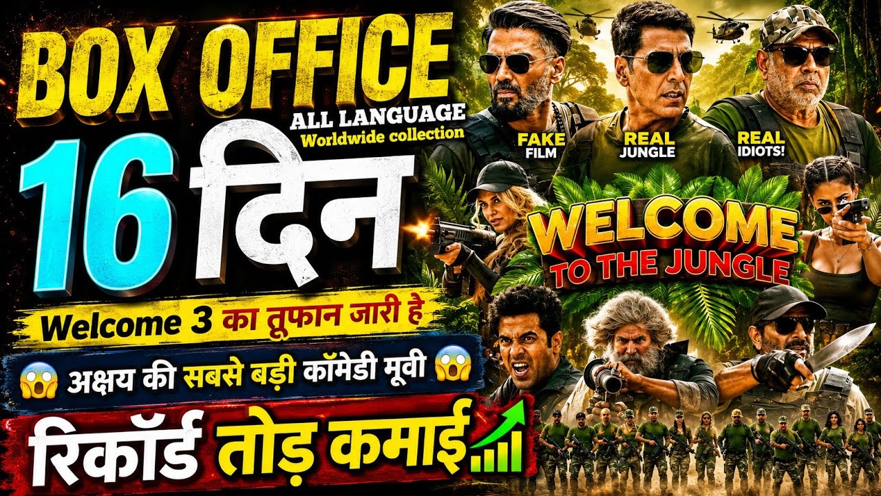 Welcome To The Jungle Movie 16th Day Box Office Collection, Akshay Kumar, Suniel Shetty, Welcome 3  