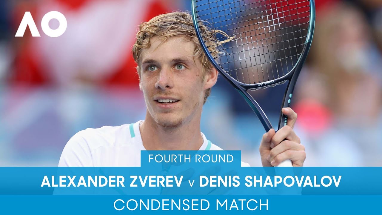 Alexander Zverev v Denis Shapovalov Condensed Match (4R) | Australian Open 2022