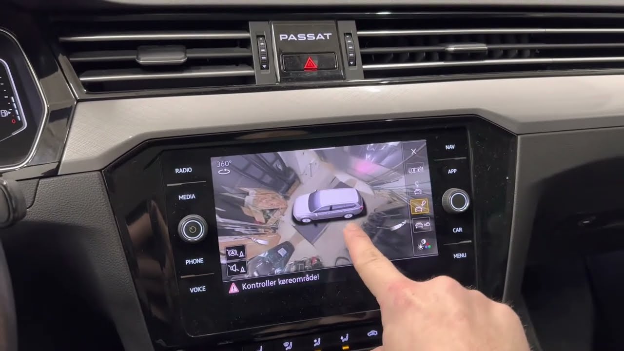 2021 Volkswagen Passat GTE Variant retrofitted with Area View 360 degree camera