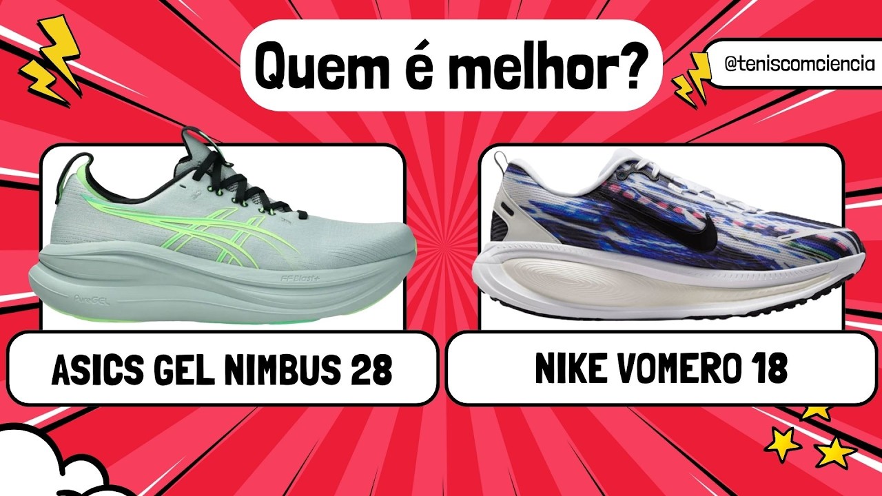 Qual o MELHOR tênis de amortecimento? ASICS NIMBUS 28 ou NIKE VOMERO 18