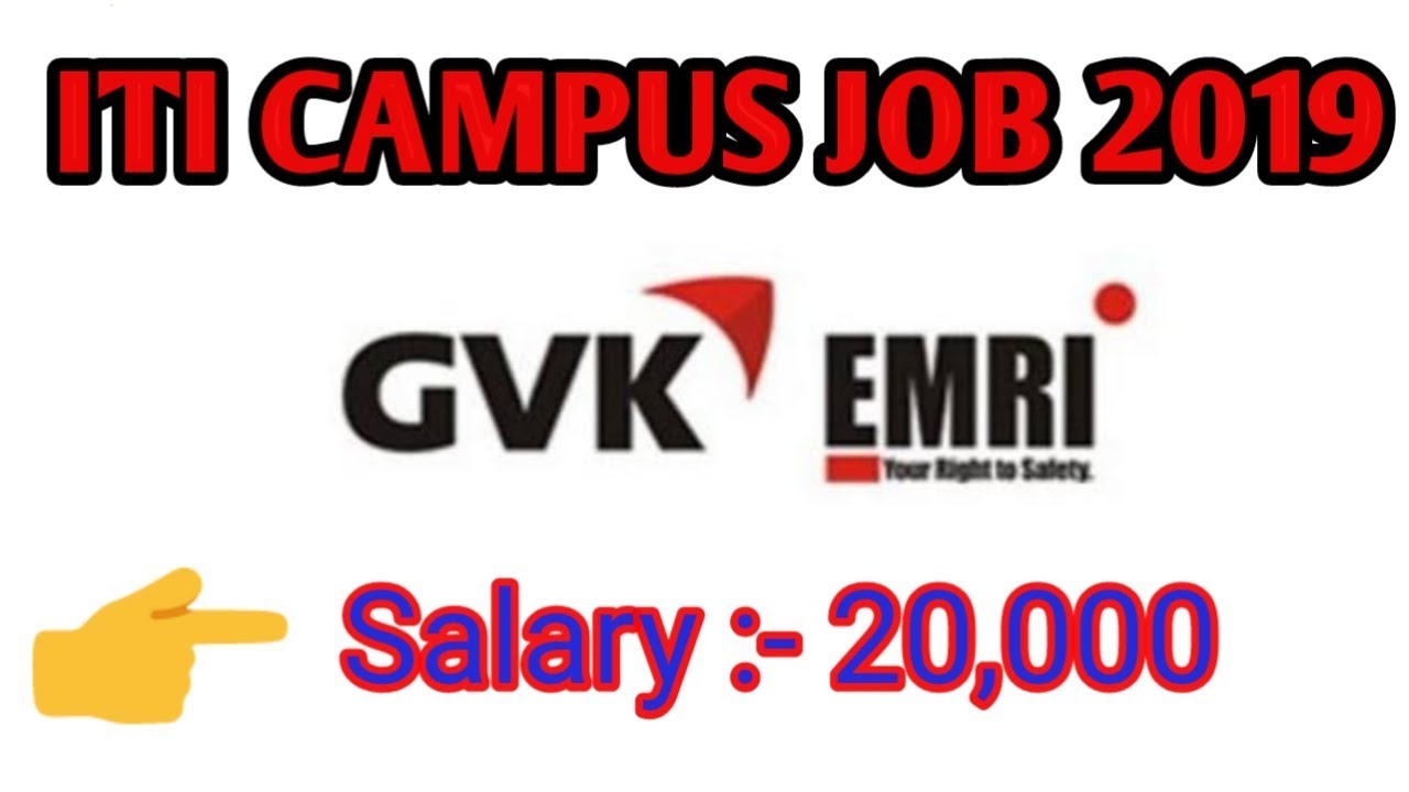 ITI CAMPUS JOB 2019 ।। GVK E.M.R.I.(UP) KANPUR ROD LUCKNOW
