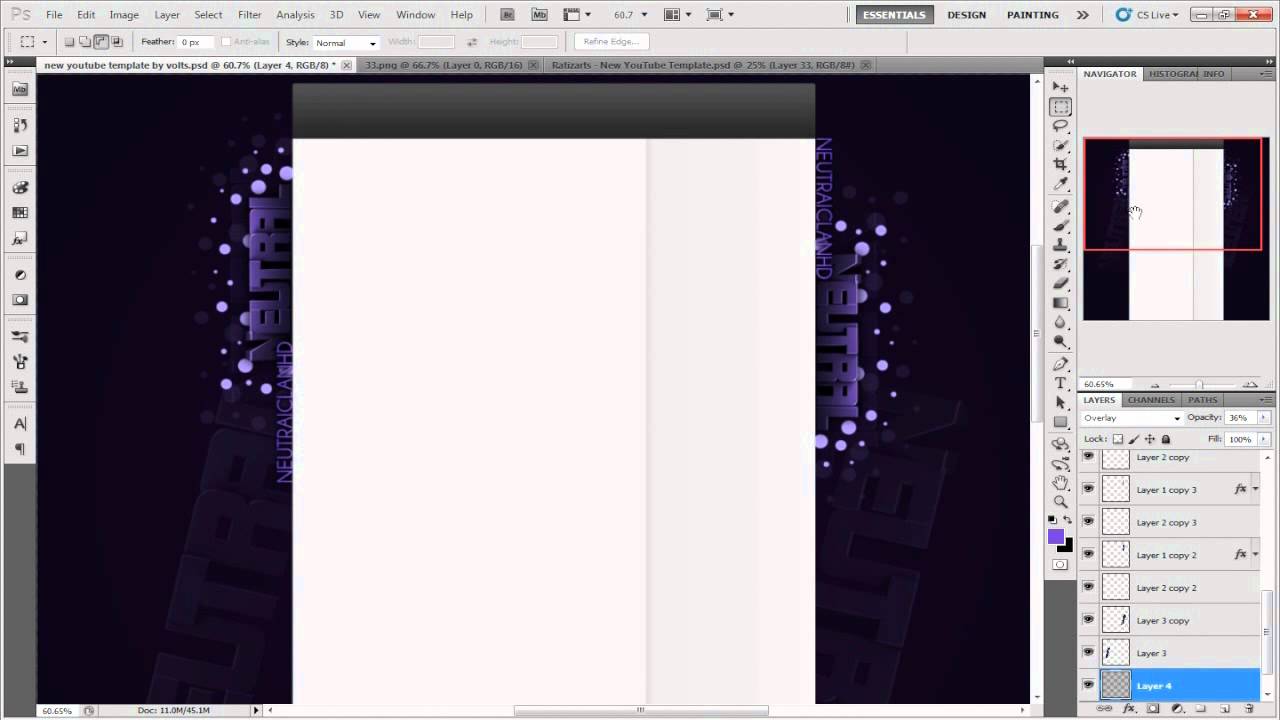 MazzyArts - Neutral Youtube Background SpeedArt