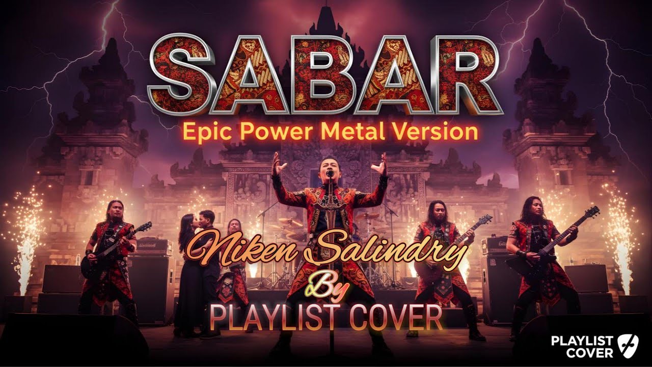 🎸 SABAR - NikenSalindry | Epic Power Metal | Cover by Playlist Cover