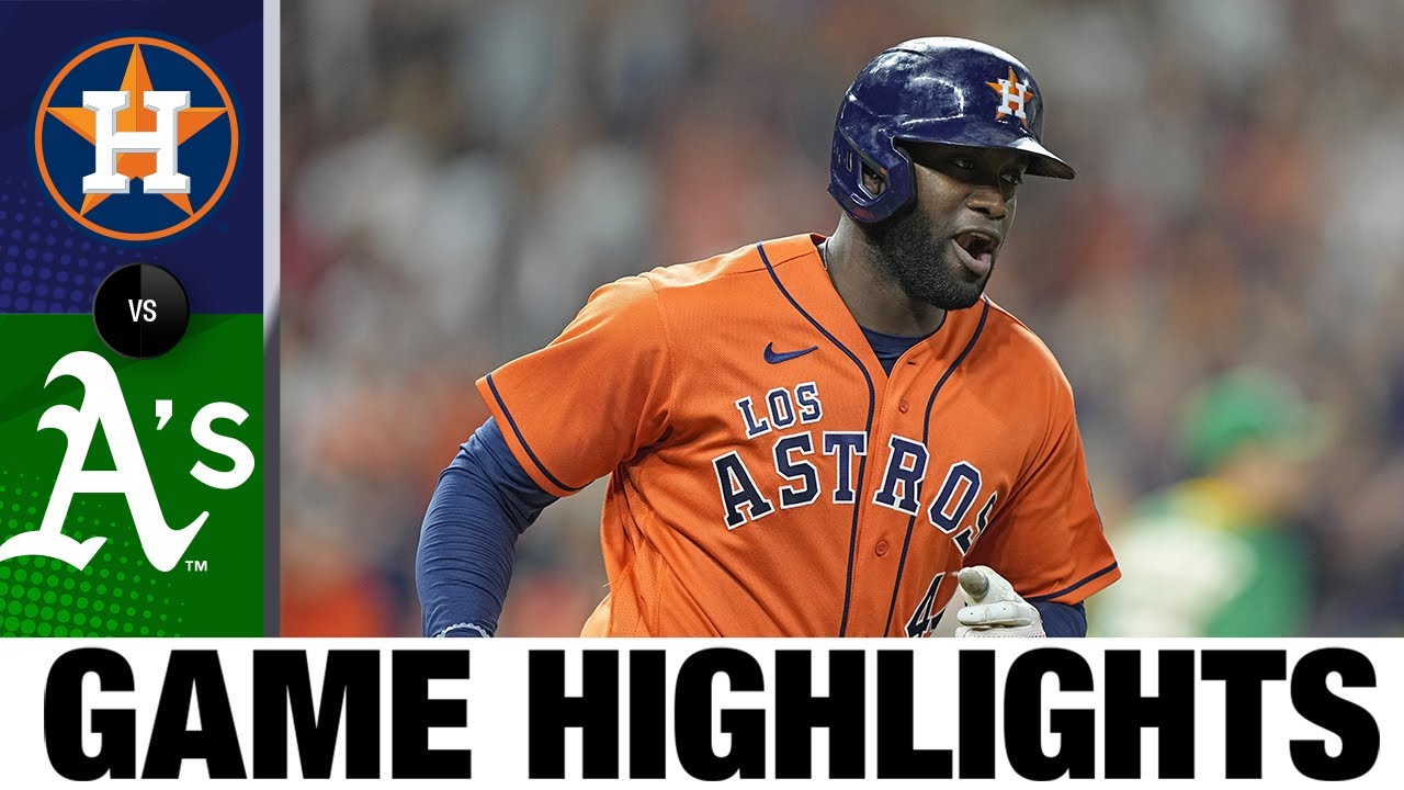 A's vs. Astros Game Highlights (9/16/22) | MLB Highlights