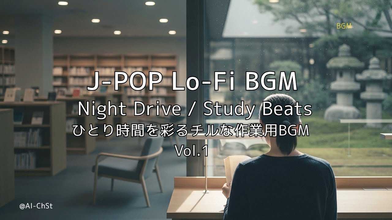 J-POP Lo-Fi BGM - Night Drive / Study Beats Vol.1｜ひとり時間を彩るチルな作業用BGM
