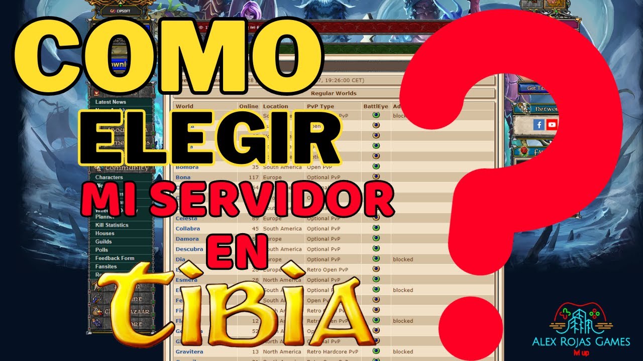 Todo lo que Necesitas Saber para Elegir tu Servidor en Tibia | Guía Completa para Jugadores Nuevos