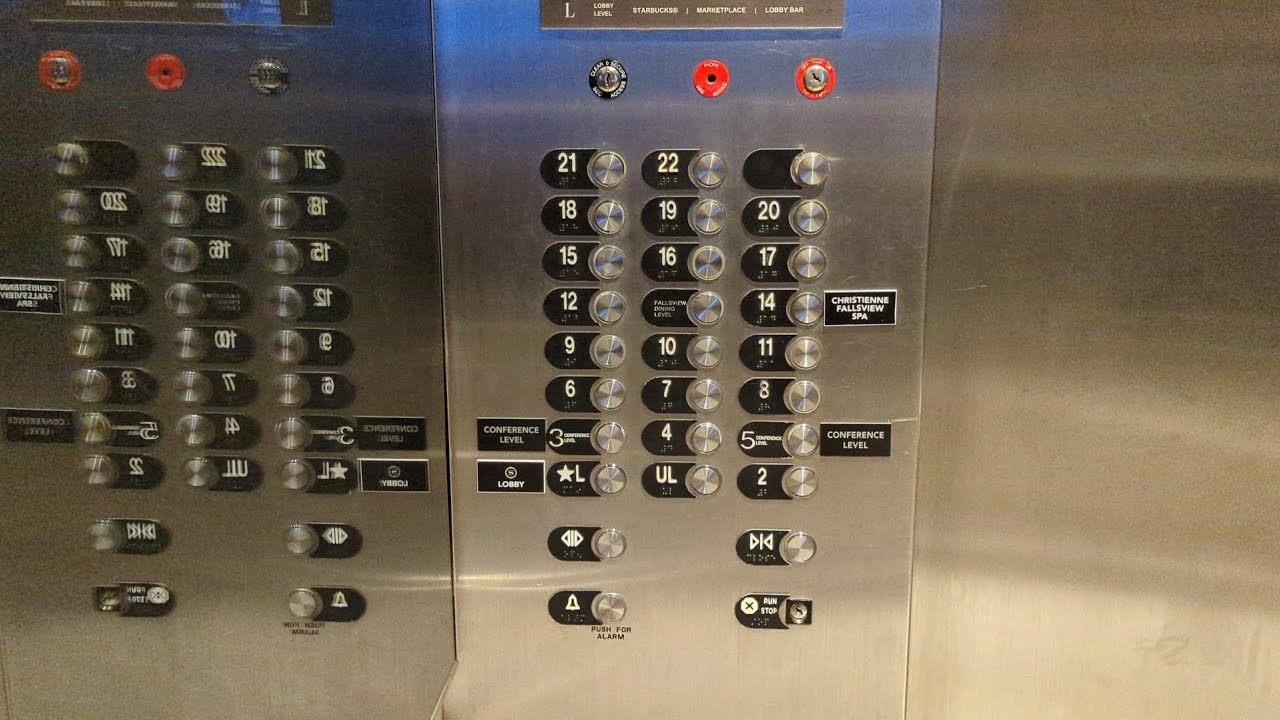 Otis Series 3 Traction High-Rise Elevators at Sheraton Fallsview Hotel in Niagara Falls, ON, Canada