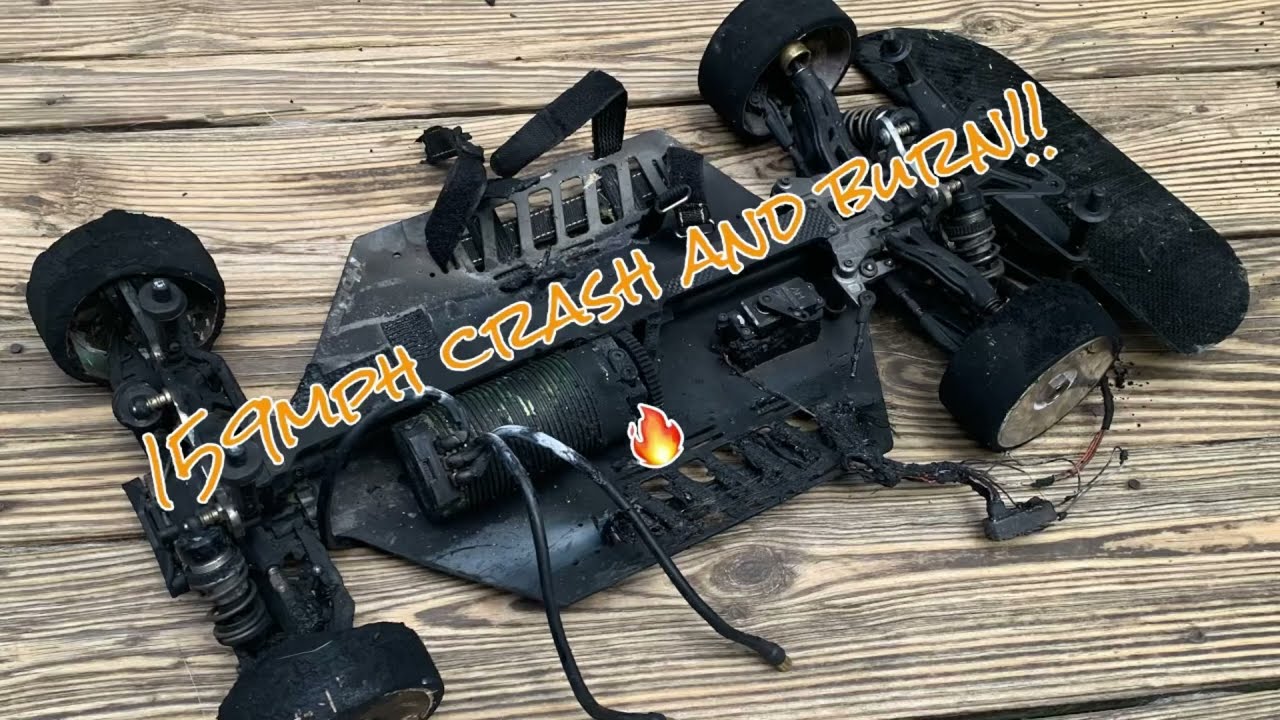 Hobao VTE2 RC Speed Run - 159mph CRASH & BURN 😢
