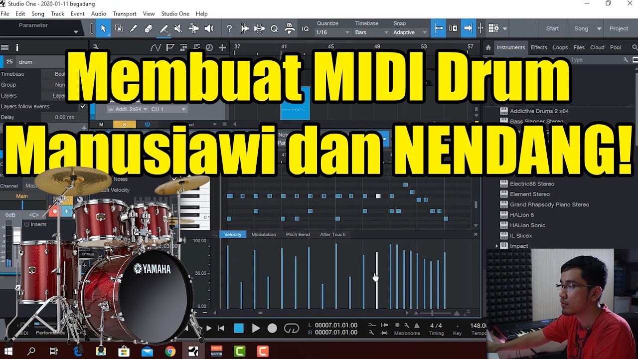 Tutorial Membuat MIDI Drum Berkarakter