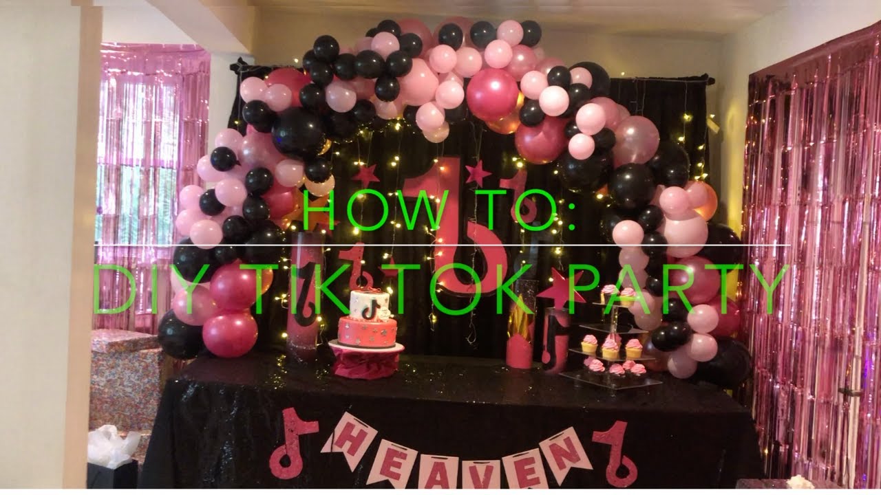 TikTok DIY Themed Party