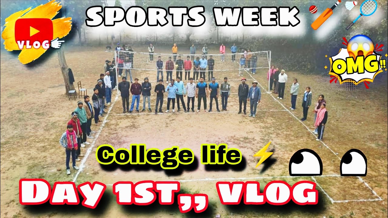 Sports week 🏏🏸 college vlog 📸 #vlog #sports #sportsweek #clgvlog #funnyvlog #collegelife #trending 