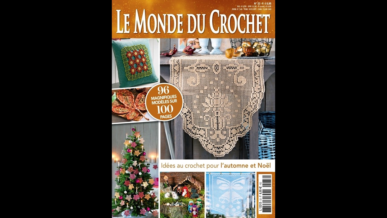 Le Monde du Crochet №33-2023 Журнал із зразками французькою мовою