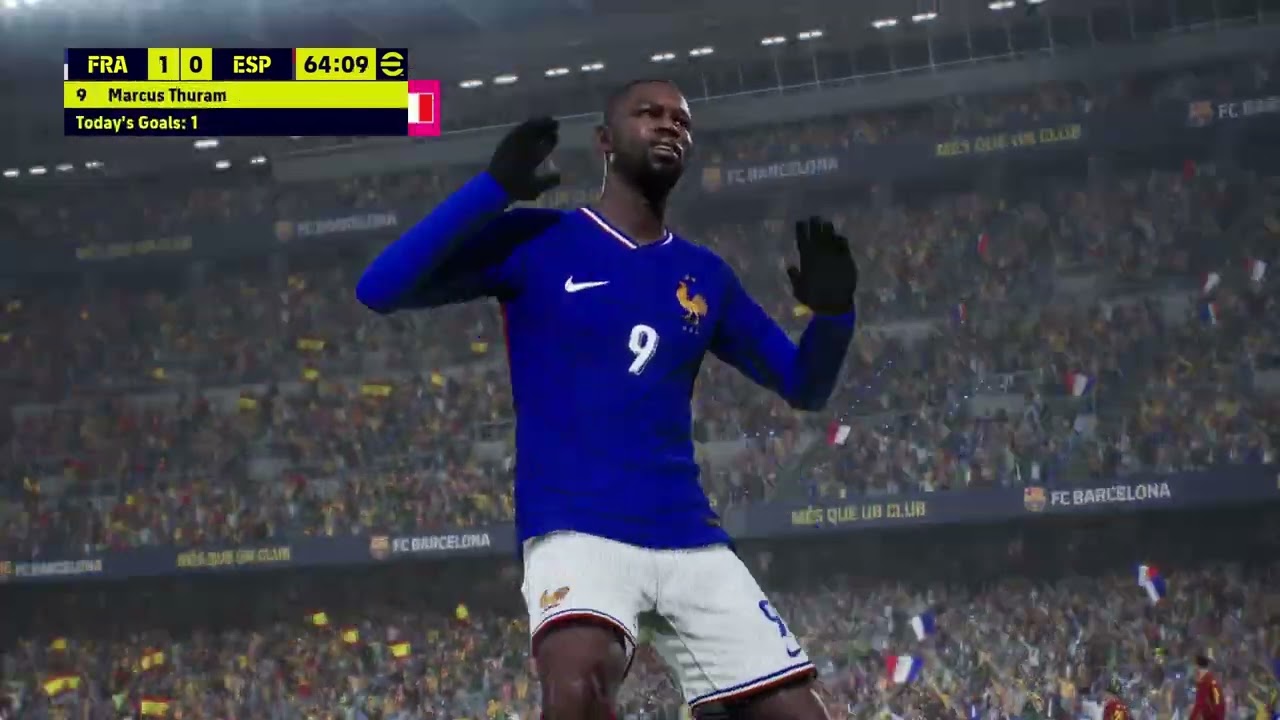 France vs Spain | EFootball 2025 4K 60FPS Gameplay