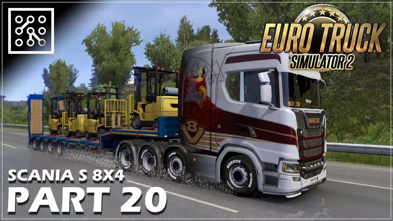EURO TRUCK SIMULATOR 2 CZ | SCANIA 8x4 Paris - Clermont | Lets play | Česky