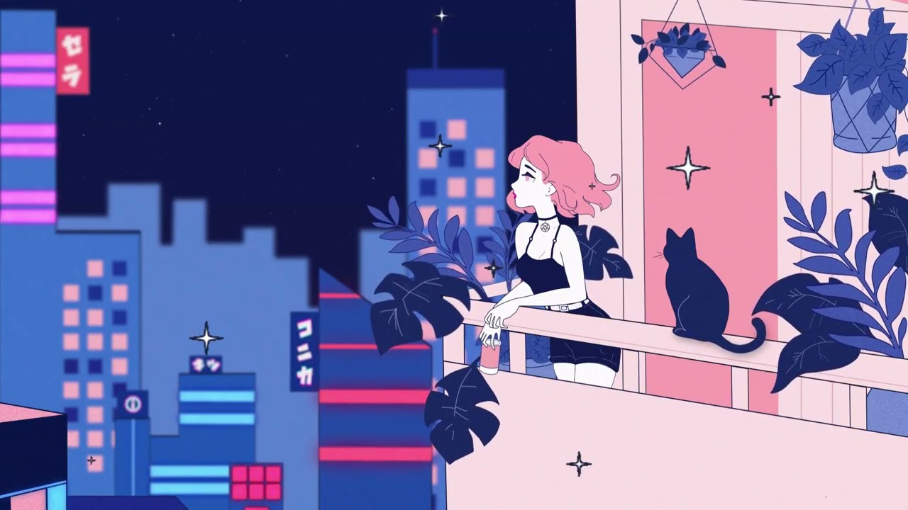 Midnight Balcony  | 1 Hour Dreamy Relax Chill Pop (88 BPM, A Minor)