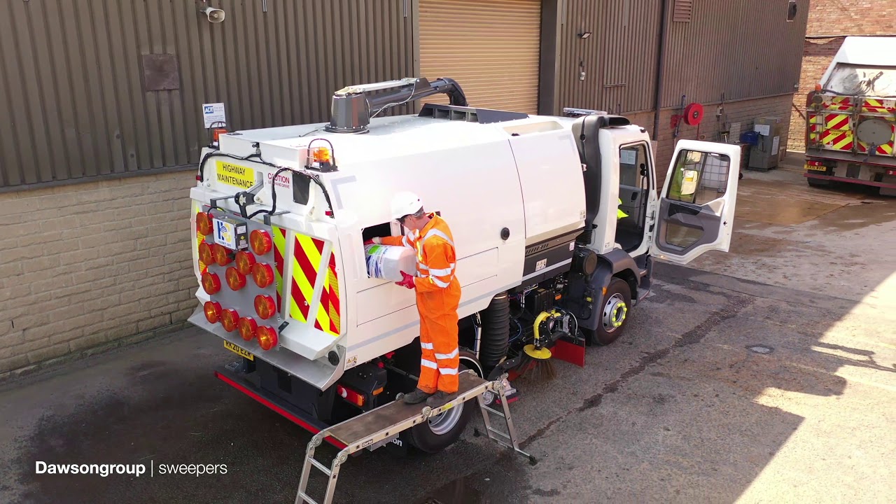 Archive: Dawson's street flushing solution with truck mounted sweeper