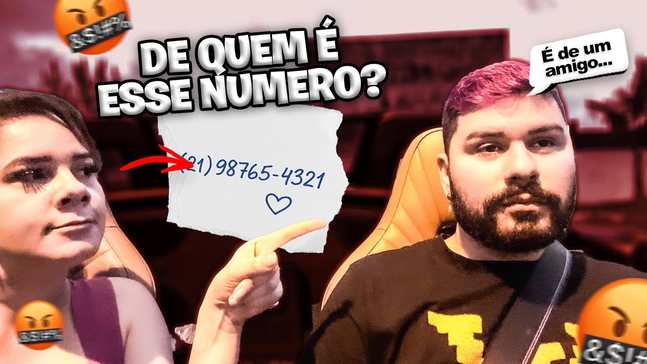 ELA ENCONTROU NUMERO DE OUTRA NO CARRO!