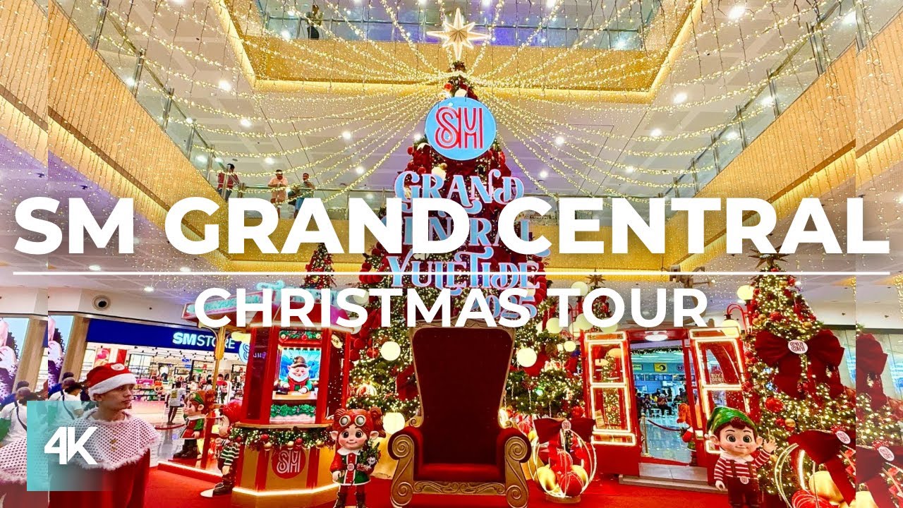SM GRAND CENTRAL CHRISTMAS TOUR | 4K | New Shops and Christmas Gift Shopping
