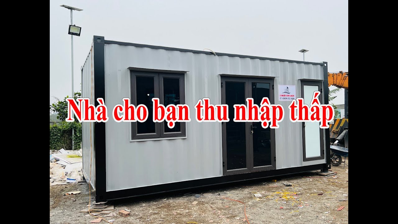 Nhà container 01 phòng ngủ có vệ sinh khép kín, giành cho các bạn có thu nhập thấp LH : 0906.022.966