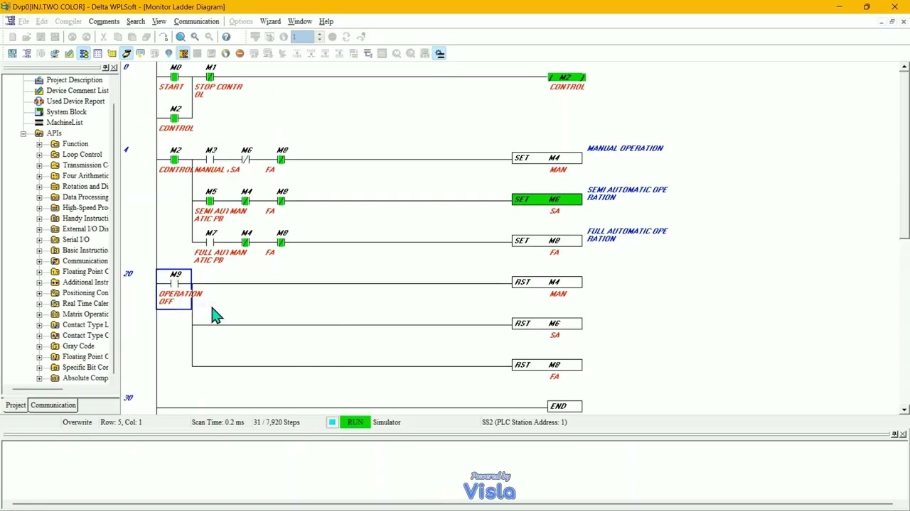 DELTA PLC [  DOUBLE-COLOR INJECTION MOLDING MACHINE PART-1 ] PROGRAMMING