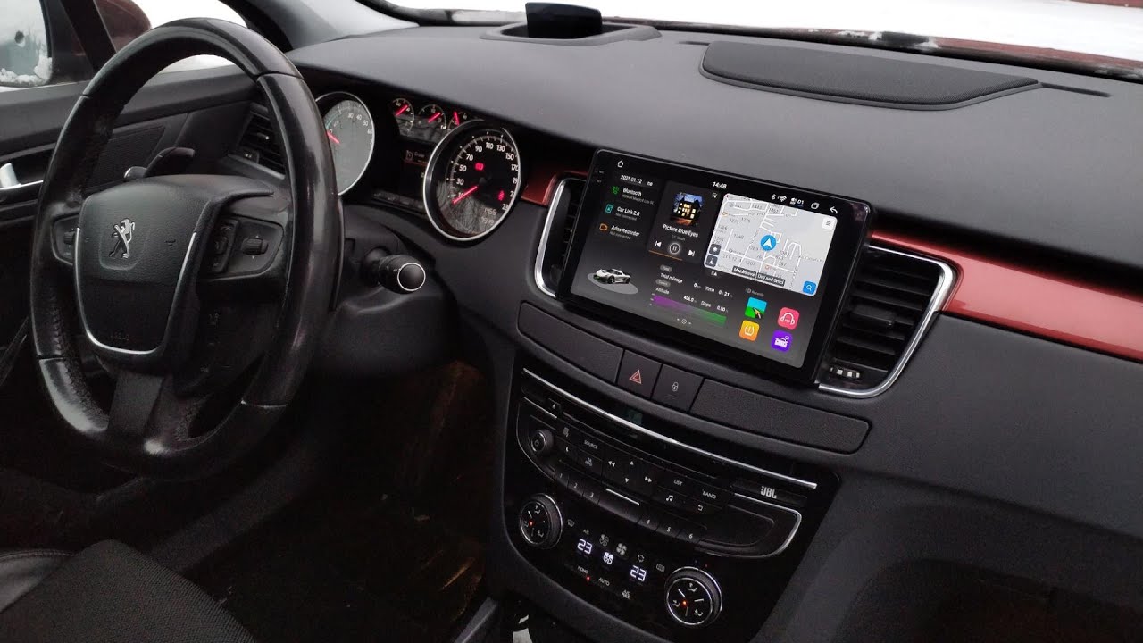 Android radio Junsun V3 Plus 2K Peugeot 508