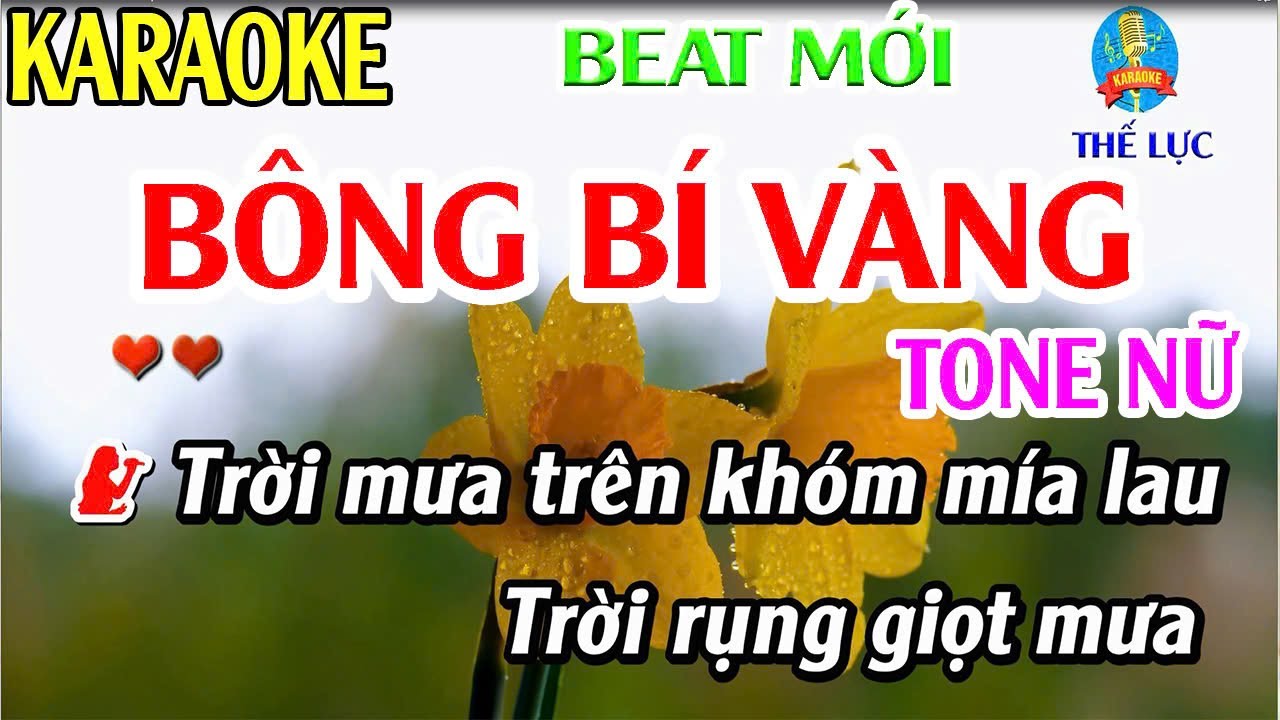 Bông Bí Vàng Karaoke Tone Nữ Nhạc Sống - Phối Mới Dễ Hát - Thế Lực