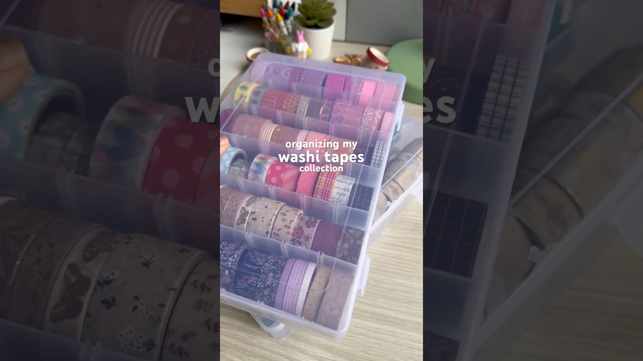 ✂️ reorganizing my washi tapes! 