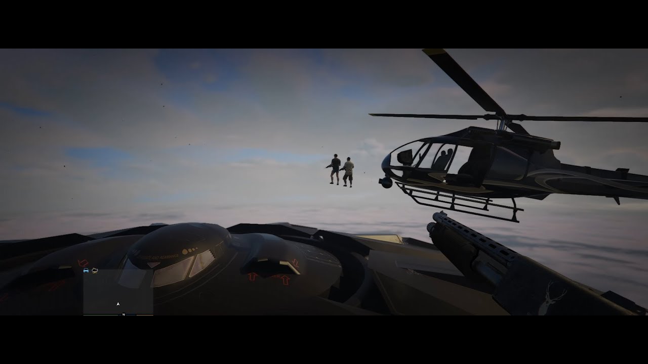 Grand Theft Auto V Enhanced The sounds of a black UFO a military base (Remake)