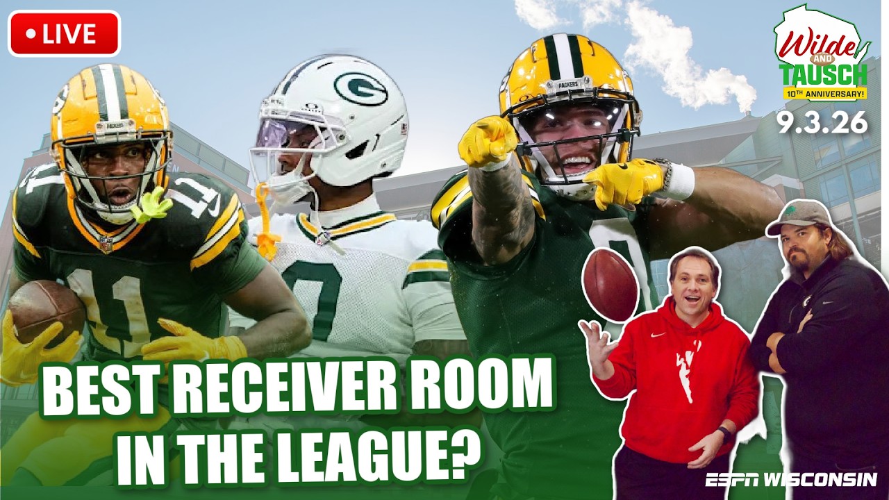 LIVE: Packers Have Best WR Room In The NFL?! Jayden Reed Says Yes | Wilde and Tausch 9.3.26