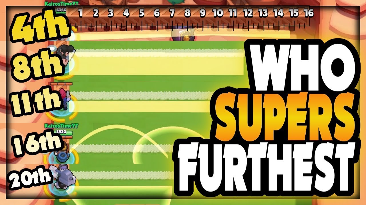 Brawl Stars OLYMPICS! | Which SUPER Shoots Furthest?! | Super Range Comparison Guide