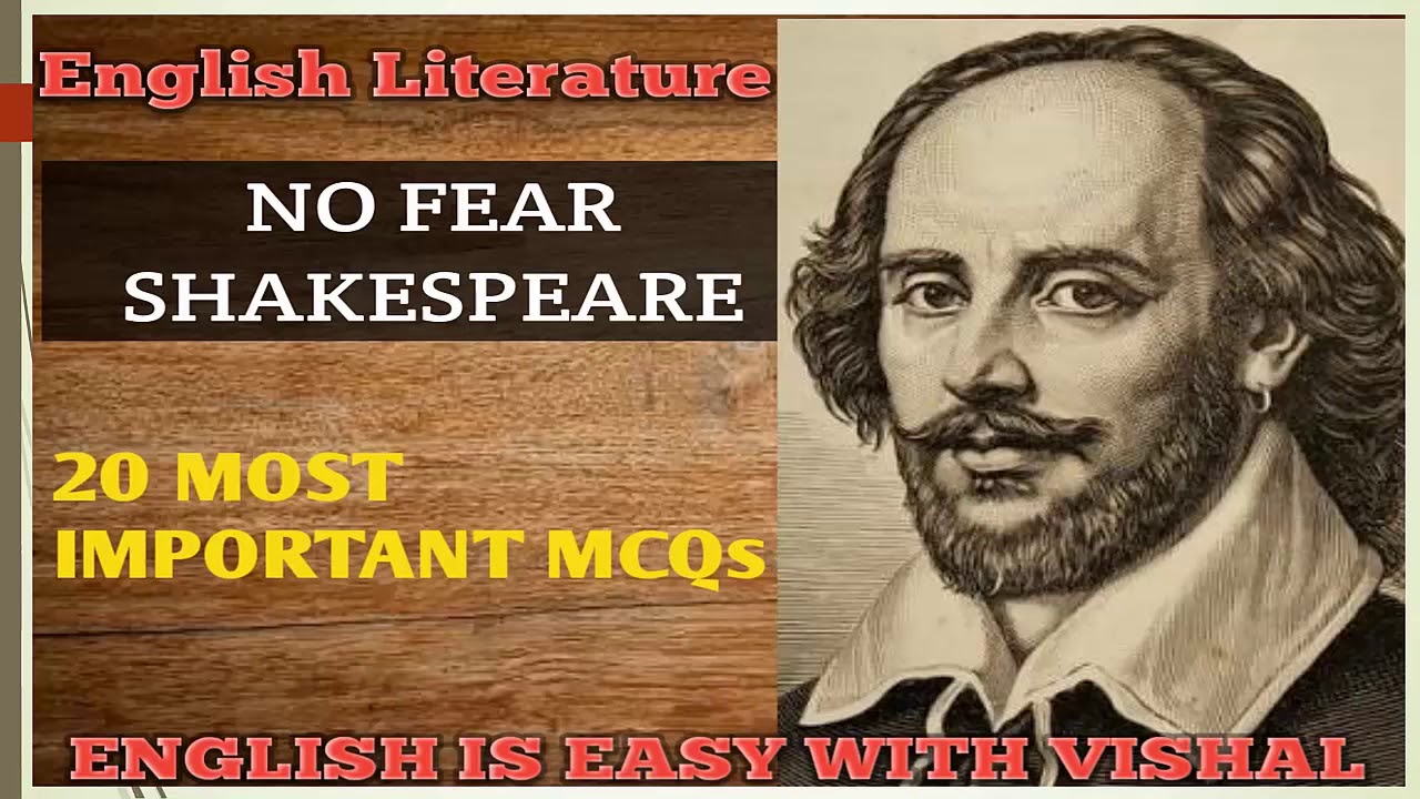 #34 Shakespeare Based MCQs, English Literature ques for DSSSB KVS NVS UP TGT PGT LT grade NET SET