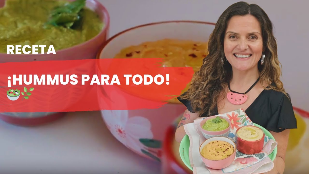 Trilogía de Hummus: Clásico, Pimentón y Cilantro | Connie Achurra