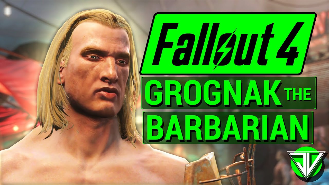 FALLOUT 4: Grognak the BARBARIAN Melee Character Build in Fallout 4!
