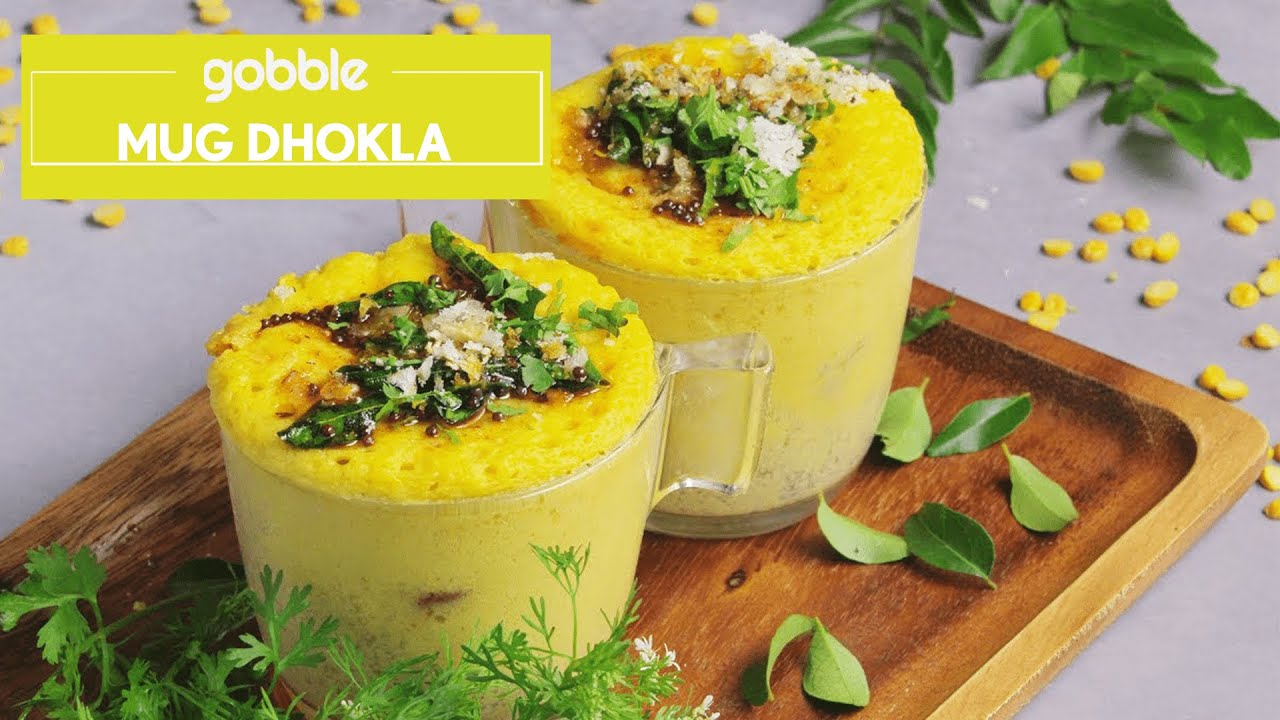 Mug Dhokla | Dhokla Recipe | Easy Snacks | Gujarati Snacks | Gobble