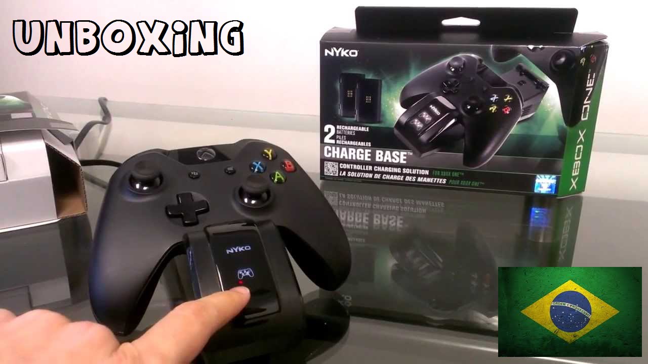 Unboxing Nyko Charge Base Xbox One Carregador de controle PT-BR