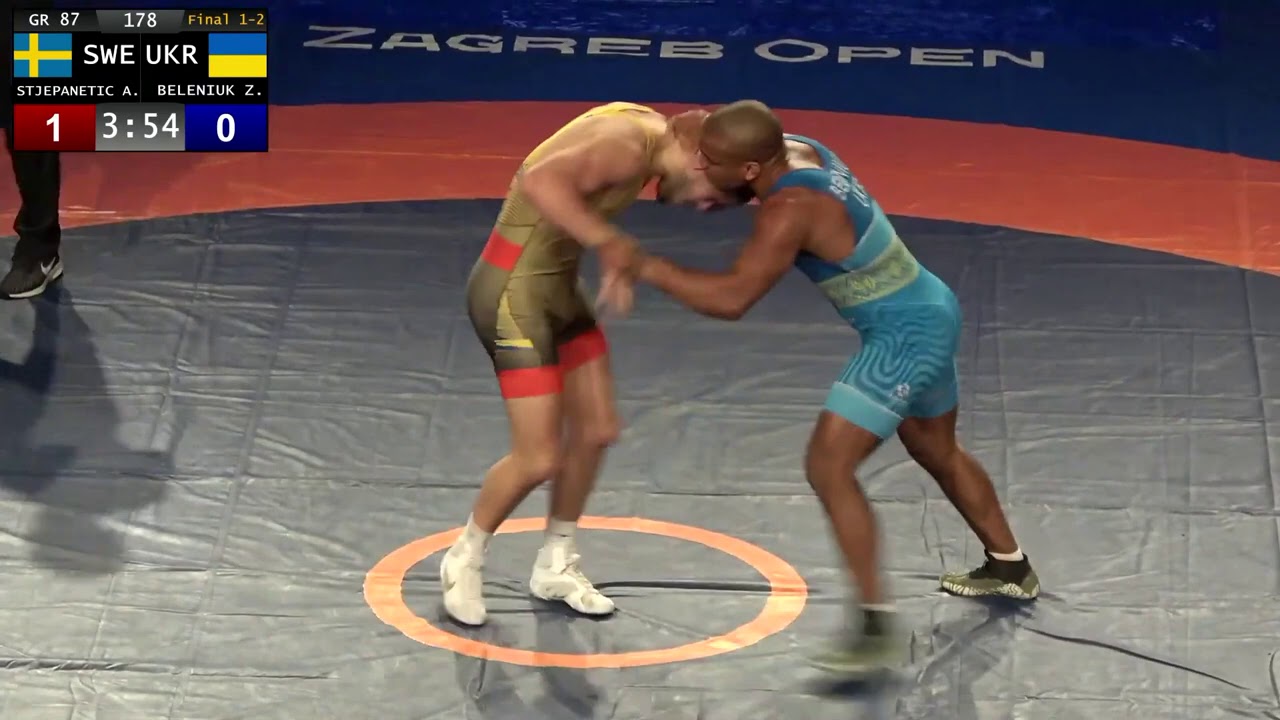 GOLD GR - 87 kg: A. STJEPANETIC (SWE) v. Z. BELENIUK (UKR)