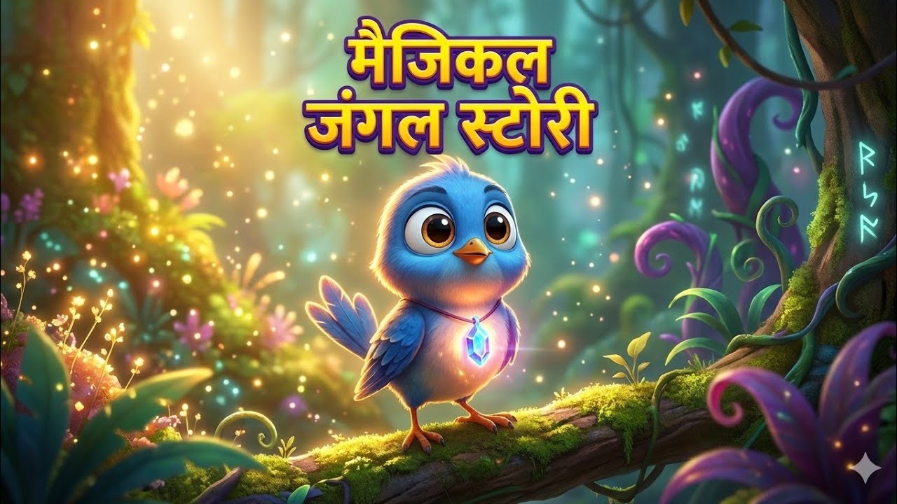 Magical Jungle Story  🐦. बहादुर नन्ही चिड़िया टुनी 🐦 | मैजिकल जंगल की कहानी | बच्चों की कहानी