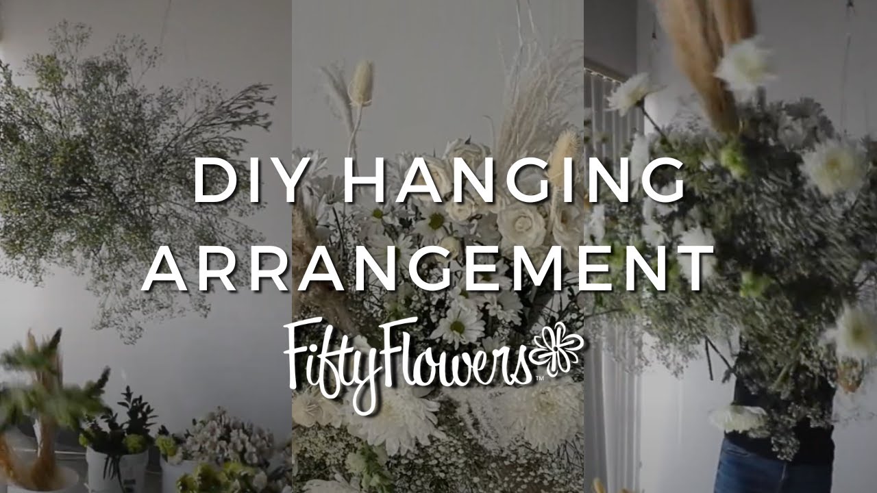 DIY Hanging Floral Arrangement Timelapse