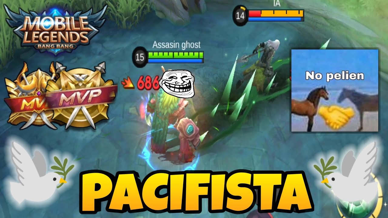 Se puede salir MVP 🤑 en MLBB - MODO PACÍFISTA 🕊️✌️ (Sin matar) | LOLFI
