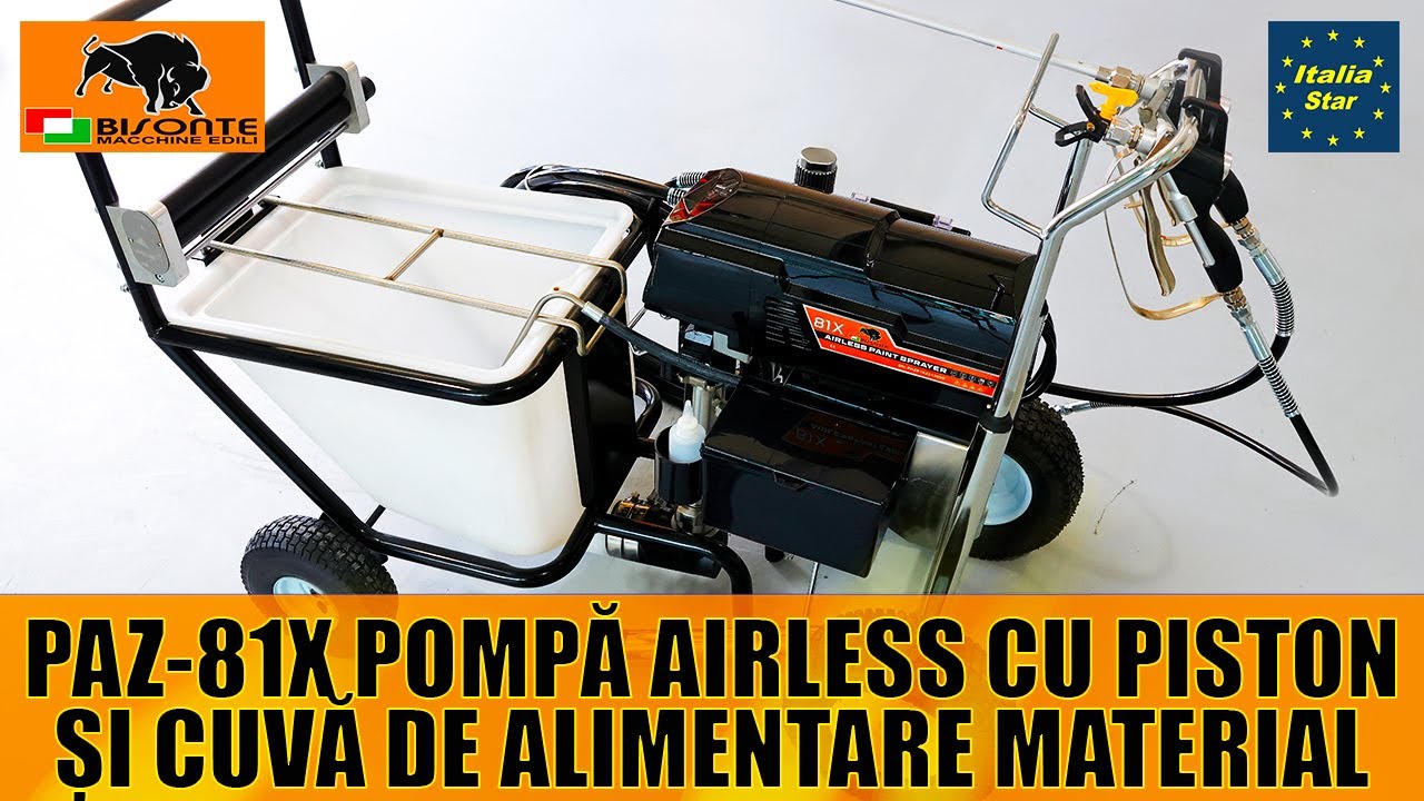 PAZ 81X CUVA pompa airless cu piston  (cuva material) BISONTE