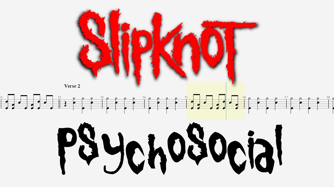 Slipknot - Psychosocial (Drum Notation) By 